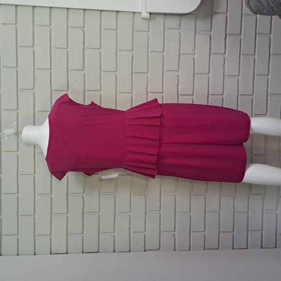 Ronnie Nicole Fucia Ruffle Business/Formal Dress. Size 12 NWOT - Picture 6 of 11